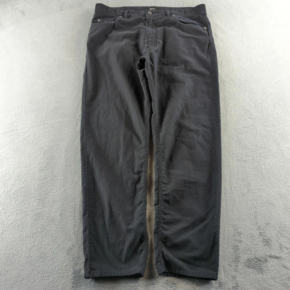 Boss Hugo Boss Jeans Pants Mens 40x30* Black Montana Lightweight Cotton‎ Casual